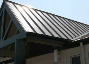 Architectural standing seam metal roof
