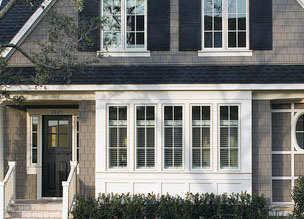 Replacement windows on a home exterior