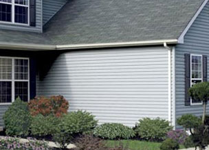 Home with new vinyl siding