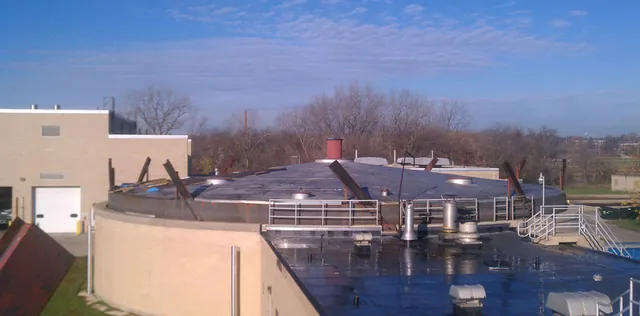 Commercial flat roof replacement in the Elgin, IL area by DFC Roofing