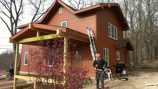 Completed residential roof and exterior remodel by DFC Roofing