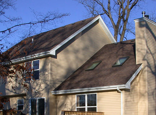 Residential home with new roof and siding
